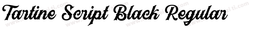 Tartine Script Black Regular字体转换